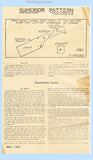 Superior 2033: 1930s Rare Womens Pull On Apron Sz MED Vintage Sewing Pattern