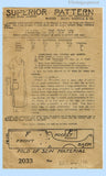 Superior Pattern 2033 Envelope Front
