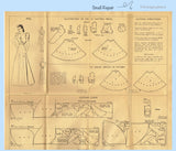 1930s Vintage Superior Sewing Pattern 9704 Uncut Misses Wrap Evening Gown Sz 36 B