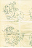 1940s Original Vintage Superior Embroidery Transfer 120 Dutch DOW Tea Towels