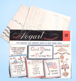 1940s Vintage Vogart Embroidery Transfer 120 Uncut Cross Stitch Sampler
