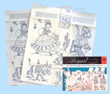 1950s Vintage Vogart Embroidery Transfer 133 Uncut South of the Border Motifs
