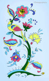 1960s Vintage Jacboean Crewel Motifs Uncut Vogart Embroidery Transfer 104D