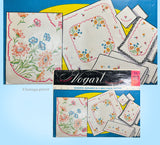 1950s Vintage Vogart Embroidery Transfer 227 Uncut Floral Table Cloth & Runner