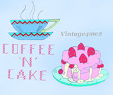 1950s Vintage Vogart Embroidery Transfer 259 Uncut Kitchen Motto Tea Towel Motifs