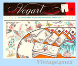 1950s Vintage Vogart Embroidery Transfer 281 Uncut Garden Gal Pillowcases