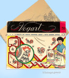 1950s Vintage Vogart Embroidery Transfer 283 Uncut Rooster Dinette Set Original