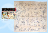 1950s Vintage Vogart Embroidery Transfer 296 Uncut Ugly Ducking Fairytale RARE
