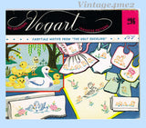 1950s Vintage Vogart Embroidery Transfer 296 Uncut Ugly Ducking Fairytale RARE