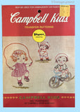 1960s Vintage Vogart Embroidery Transfer 4102 Uncut Campbell Kids at Play Motifs
