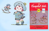 1960s Vintage Vogart Embroidery Transfer 4106 Uncut Campbell Kids at Play Motifs