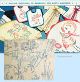 1950s VTG Vogart Embroidery Transfer 606 Uncut Duckling Motifs Baby Clothes Trim