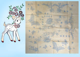 1950s Vintage Vogart Embroidery Transfer 614 Uncut Charming Lamb Pillowcases