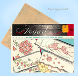 1950s Original Vintage Vogart Embroidery Transfer 663 Uncut Floral Pillowcases