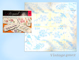 1950s Vintage Vogart Embroidery Transfer 667 Charming Set of Floral Pillowcases