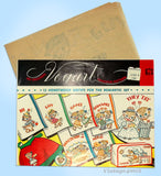 1950s Vintage Vogart Embroidery Transfer 673 Uncut Honeymoon Kitten Tea Towels