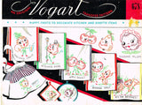 1950s Vintage Vogart Embroidery Transfer 678 Uncut Anthro Fruit Tea Towels