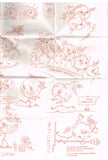 1950s Vintage Vogart Embroidery Transfer 678 Uncut Anthro Fruit Tea Towels