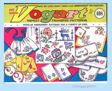 1960s Vintage Vogart Embroidery Transfer 698 Bright Uncut Floral Motifs for Any Project