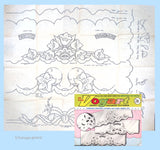1960s Vintage Vogart Embroidery Transfer 714 Uncut Cutwork Pillowcase Motifs