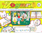 1960s Vintage Vogart Embroidery Transfer 718 Uncut Hansel & Gretel Fairytale Motifs