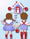 1960s Vintage Vogart Embroidery Transfer 718 Uncut Hansel & Gretel Fairytale Motifs