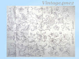 1960s Vintage Jacboean Crewel Motifs Uncut Vogart Embroidery Transfer 9001-C