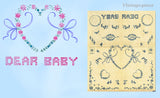 1950s Vintage Vogart Dear Baby Layette Embroidery Transfer Uncut Darling D4 ORIG