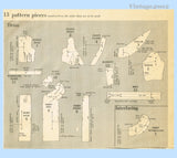 Vogue Paris Original 1015: 1960s Designer Heim Dress Sz 34 B Vintage Sewing Pattern