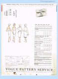 Vogue Paris Original 1044: 1960s Uncut Designer Griffe Dress 32B Vintage Sewing Pattern