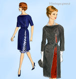 Vogue Paris Original 1044: 1960s Uncut Designer Griffe Dress 32B Vintage Sewing Pattern