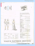 Vogue Paris Original: 1960s Designer Patou Misses Dress 32B Vintage Sewing Pattern