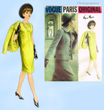 Vogue Paris Original 1313: 1960s Nina Ricci Dress & Jacket 36B Vintage Sewing Pattern