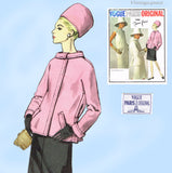Vogue Paris Original 1705: 1960s Uncut Nina Ricci Dress Sz 32 B Vintage Sewing Pattern
