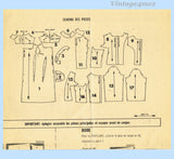 Vogue Grand Couturier 1795: 1960s Belinda Belville Misses Dress 36 B Vintage Sewing Pattern