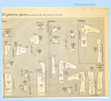Vogue Couturier 198: 1950s Misses Dress & Peplum Jacket 34B Vintage Sewing Pattern