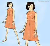 Vogue Americana 2205: 1960s Bill Blass Misses Dress 32.5B Vintage Sewing Pattern