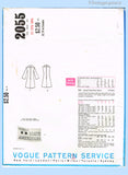 Vogue Americana 2205: 1960s Bill Blass Misses Dress 32.5B Vintage Sewing Pattern
