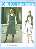 Original circa 1971 Vogue Couturier Design Pattern No. 2535 - Jumper and Blouse