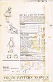 Vogue 2770: 1950s Baby Girls or Boys Top & Bloomers Sz 1 Vintage Sewing Pattern