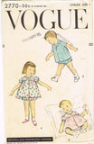 Vogue 2770: 1950s Baby Girls or Boys Top & Bloomers Sz 1 Vintage Sewing Pattern