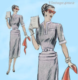 Vogue Couturier 372: 1940s New Look Misses Designer Dress 30B Vintage Sewing Pattern