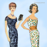 Vogue Special Design 4108: 1960s Misses Dress Sz 38 B Vintage Sewing Pattern