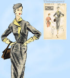 Vogue Special Design 4360: 1950s Uncut Street Dress Sz 30 B Vintage Sewing Pattern
