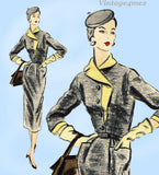 Vogue Special Design 4360: 1950s Uncut Street Dress Sz 30 B Vintage Sewing Pattern