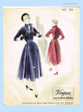 Vogue Couturier 516: 1950s Rare Designer Dress Size 36 B Vintage Sewing Pattern