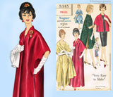 Vogue 5345: 1960s Uncut Misses Easy Stole Coat Sz SM Vintage Sewing Pattern