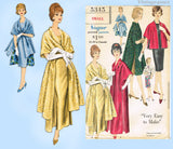 Vogue 5345: 1960s Uncut Misses Easy Stole Coat Sz SM Vintage Sewing Pattern