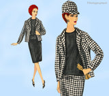 Vogue 6040: 1960s Chic Uncut Misses Mid Mod Suit 32 B Vintage Sewing Pattern