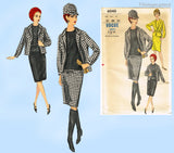 Vogue 6040: 1960s Chic Uncut Misses Mid Mod Suit 32 B Vintage Sewing Pattern